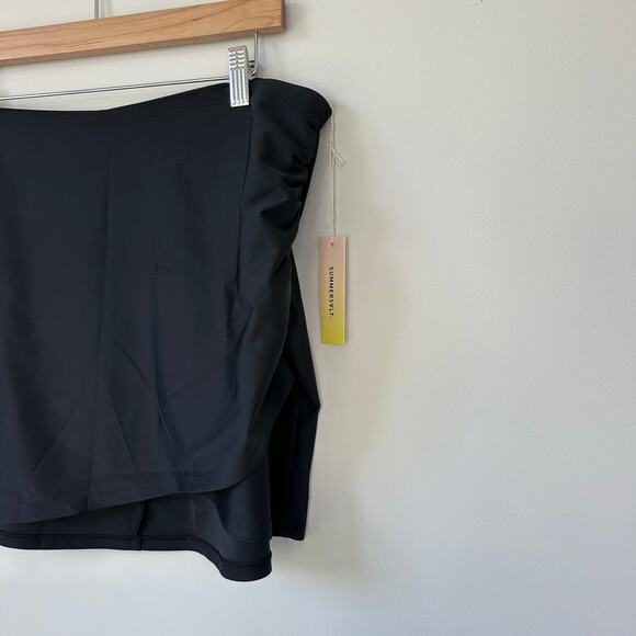 Summersalt The Ruched Swim Skirt Black L NWT - Picture 3 of 9
